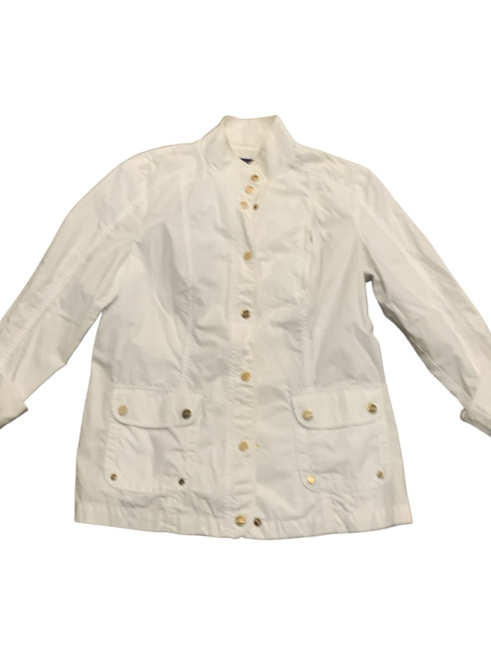 Jones New York Cream Button-Front Utility Jacket